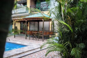 Outdoor wedding area