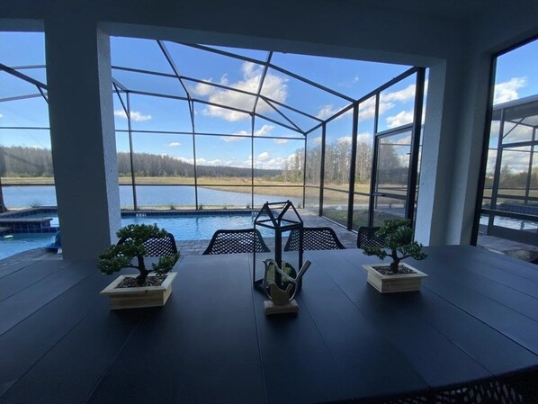 House, Multiple Bedrooms | Property grounds - Beautiful Brand New Waterfront Retreat!1689st 8 Bedroom Home by RedAwning (Kissimmee)