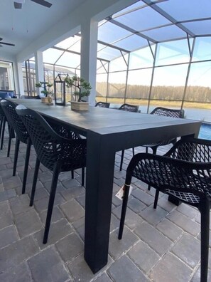 House, Multiple Bedrooms | Outdoor dining - Beautiful Brand New Waterfront Retreat!1689st 8 Bedroom Home by RedAwning (Kissimmee)