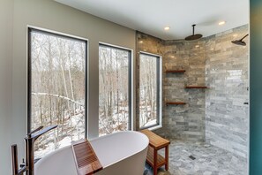 House (4 Bedrooms) | Interior - Mountain-view Home in Stoneham w/ Hot Yoga Studio! (Lovell)