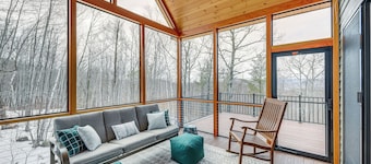 Mountain-view Home in Stoneham w/ Hot Yoga Studio!