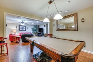 Apartment (2 Bedrooms) | Interior - Pool Table & Patio: Cozy Lawrenceville Apt (Lawrenceville)