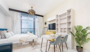 In-room safe, iron/ironing board, free WiFi, bed sheets - 2211, Bayz Tower (Dubai)