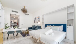 In-room safe, iron/ironing board, free WiFi, bed sheets - 2211, Bayz Tower (Dubai)
