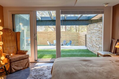 Retro vibes of the 50's, 60's, and 70's with amazing outdoor pool area!