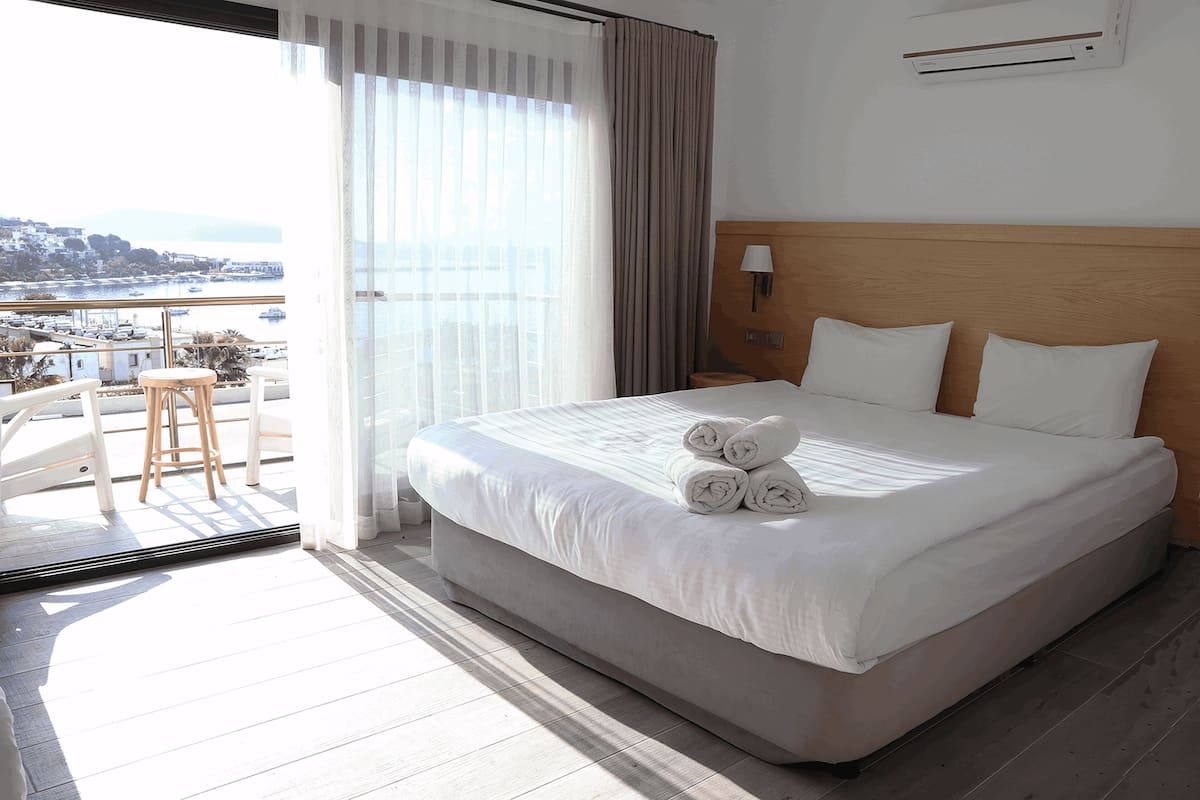Kamar Double Comfort, pemandangan laut | Meja kerja, ruang kerja ramah laptop, kedap suara, dan Wi-Fi gratis