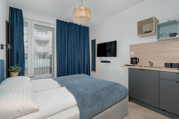 Bed sheets - Cosy Studio for 2 by Renters (Poznan)