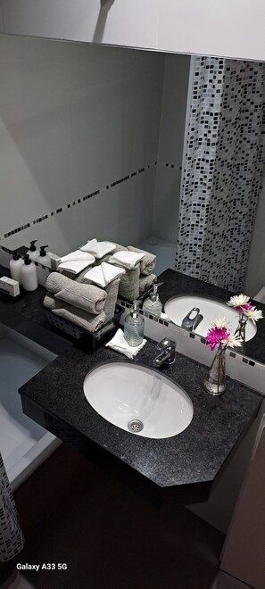 Asciugacapelli, bidet, asciugamani, sapone
