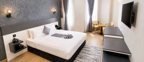 Family Double or Twin Room, City View | In-room safe, individually furnished, desk, laptop workspace