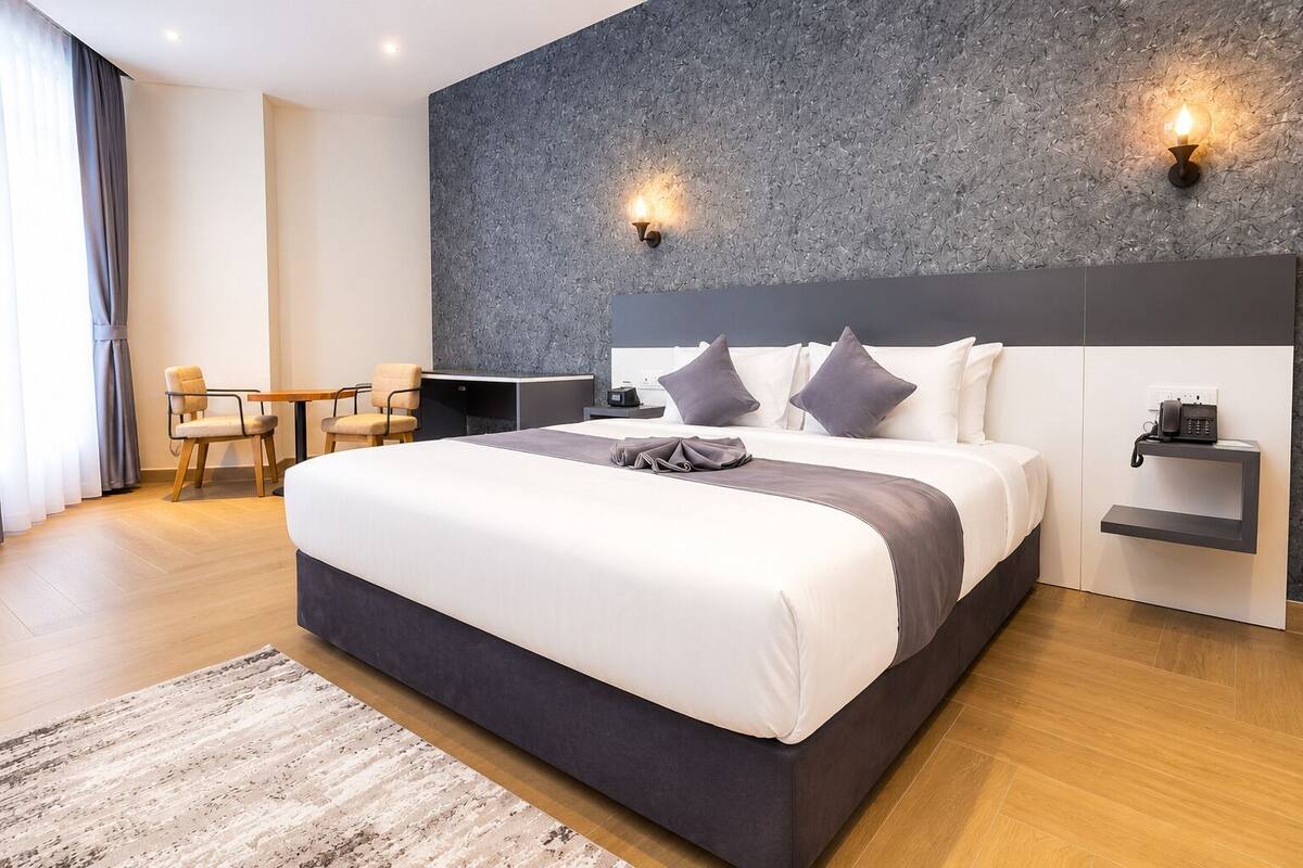Comfort Twin Room, 2 Bedrooms, City View | In-room safe, desk, laptop workspace, blackout curtains