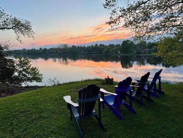 Property grounds - Stunning Century Riverfront Estate with sweeping waterfront views. (Napanee)