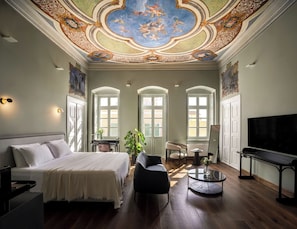 Argini Masterpiece Suite Private Balcony | Frette Italian sheets, premium bedding, down comforters