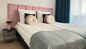디럭스 아파트 | 저자극성 침구, 암막 커튼, 다리미/다리미판, 무료 WiFi