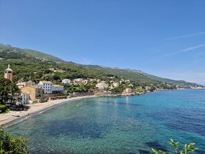 Vlak bij het strand
