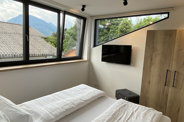 Appartamento Deluxe, 1 camera da letto, vista lago | Biancheria da letto di alta qualità, materassi a doppio strato
