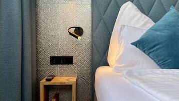 Deluxe-Apartment, 1 Schlafzimmer, Seeblick | Hochwertige Bettwaren, Pillowtop-Betten, schallisolierte Zimmer