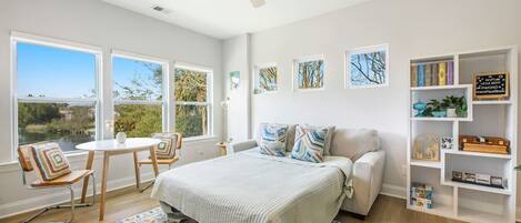 1 bedroom, iron/ironing board, travel crib, WiFi