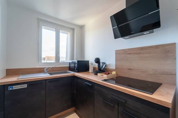 Private kitchen - Appartement Cocooning Proche de Disneyland (Coulommiers)