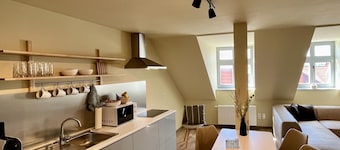 City Apartment mit Mittelaltercharme & Bergblick - Ruhige Lage!