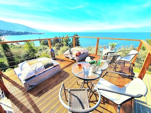 Estudio, 1 habitación, balcón, vistas al jardín | Restaurante al aire libre