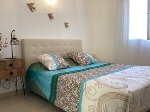 1 dormitorio, tabla de planchar con plancha, wifi gratis