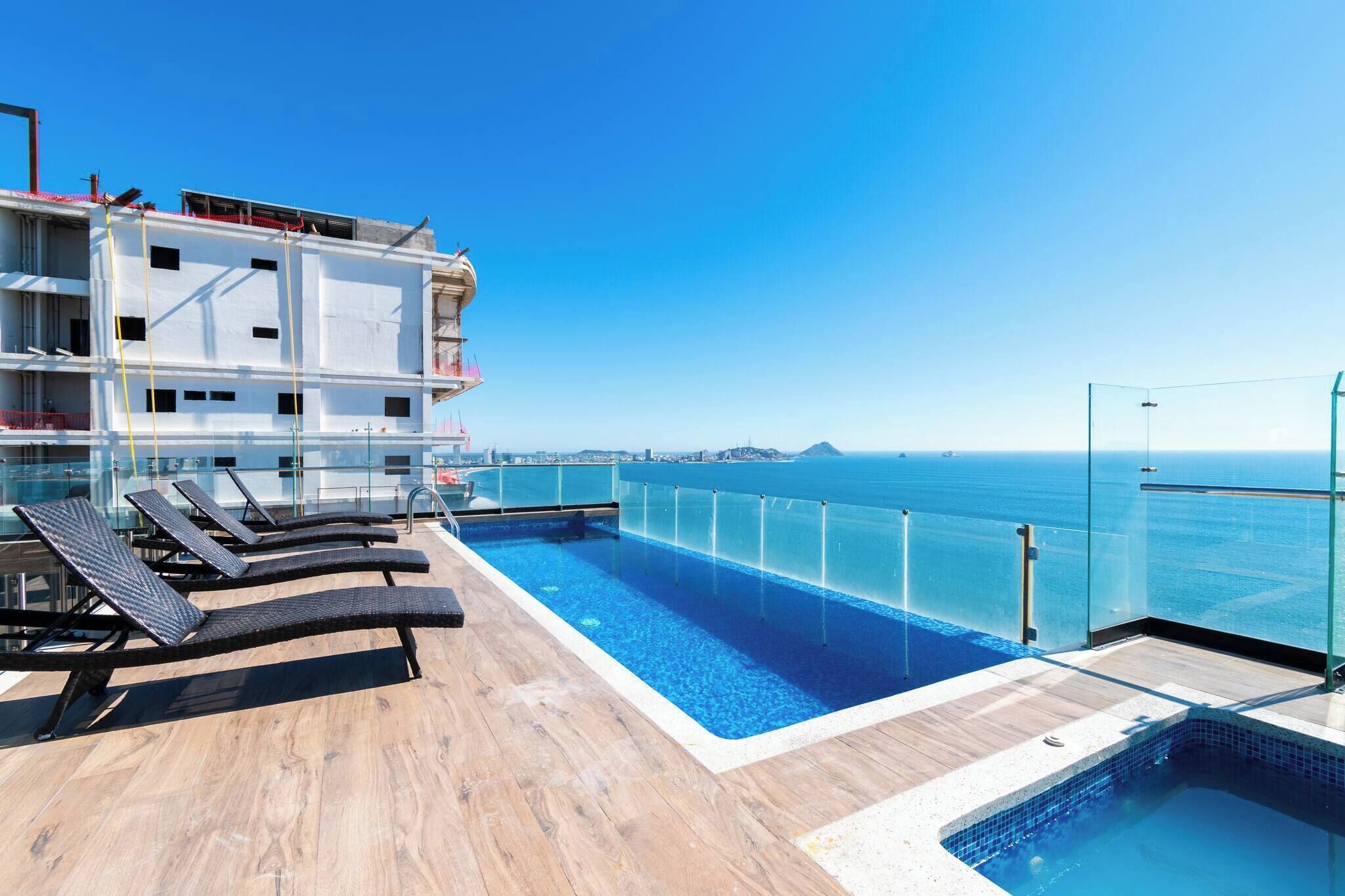 A heated pool