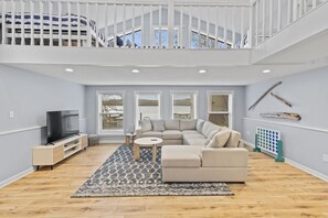 Living area - Waterfront at Grand Glaize Dock Hot Tub (Osage Beach)