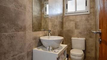 Towels, soap, toilet paper