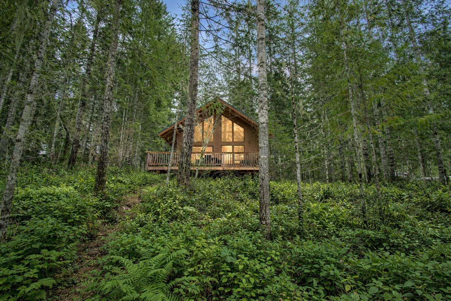 Quintessential "cabin in the woods".