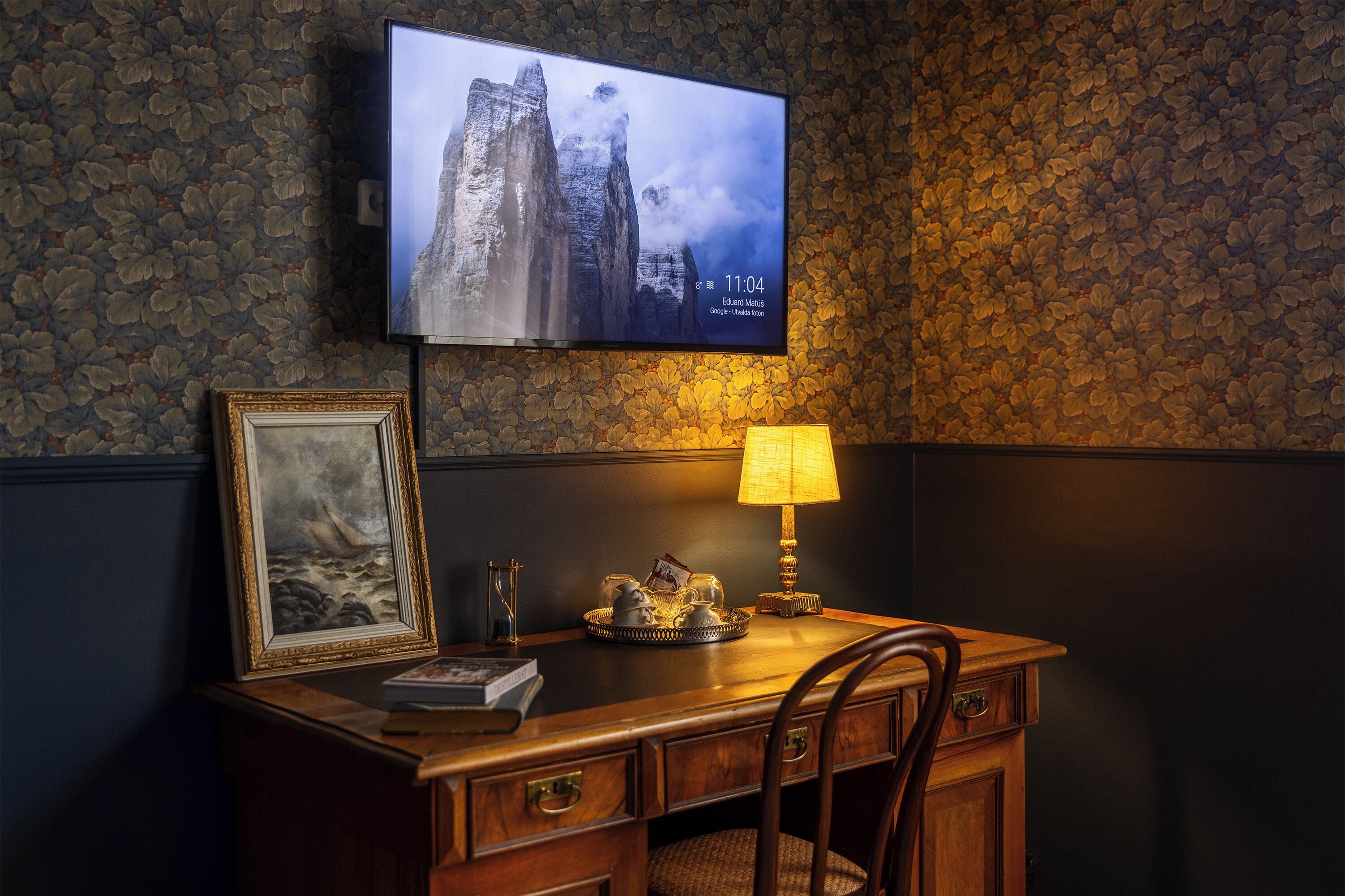 Double or Twin Room, Courtyard View | Desk, laptop workspace, free WiFi, bed sheets