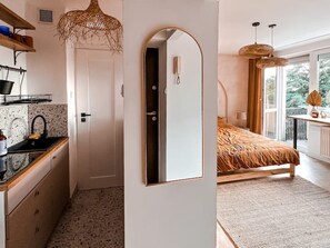 1 Schlafzimmer, Schreibtisch, Bügeleisen/Bügelbrett, WLAN