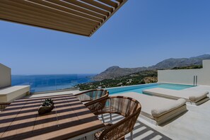 Pool - Pyrgos Exquisite villa 1 ,private pool,South Crete (Plakias)