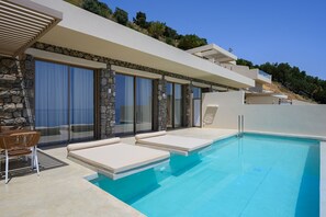 Pool - Pyrgos Exquisite villa 1 ,private pool,South Crete (Plakias)
