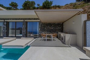Pool - Pyrgos Exquisite villa 4 ,private pool,South Crete (Plakias)
