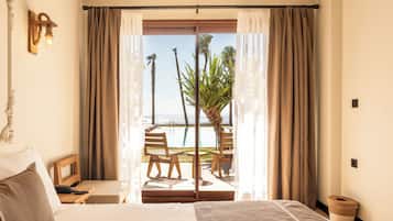 Exclusive Room, Pool View, Sea Facing | Premium bedding, minibar, in-room safe, soundproofing