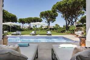 Una piscina riscaldata