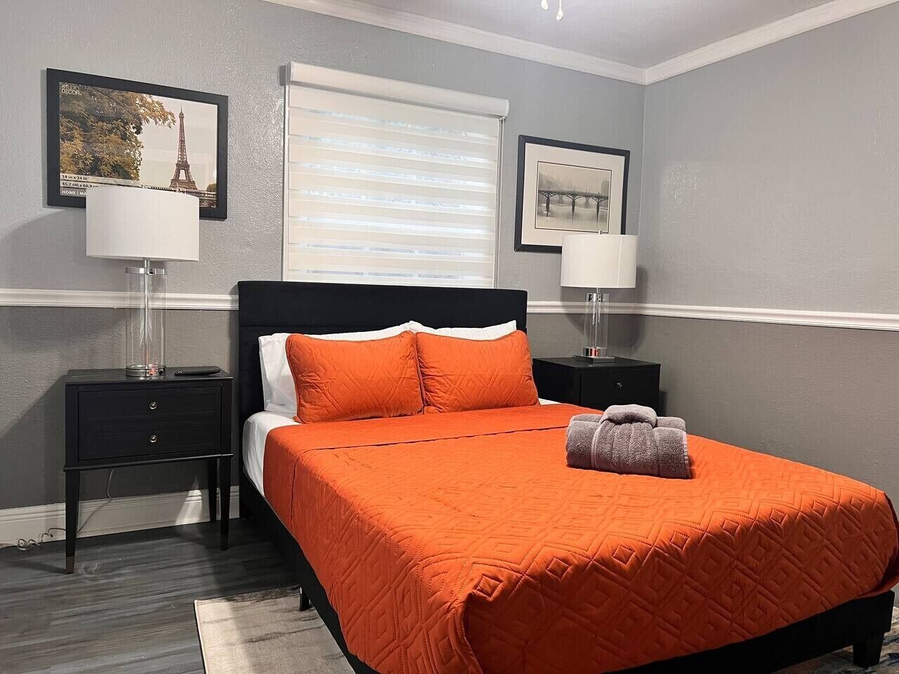 Desk, iron/ironing board, travel crib, WiFi