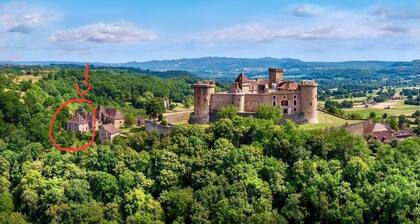 Maison Gite 7 Pers au Pied Château Médiéval, au Cœur Plus Beaux Villages France
