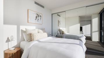 1 bedroom, iron/ironing board, travel crib, free WiFi