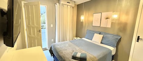 1 sovrum, skrivbord, arbetsyta för laptop och gratis wi-fi