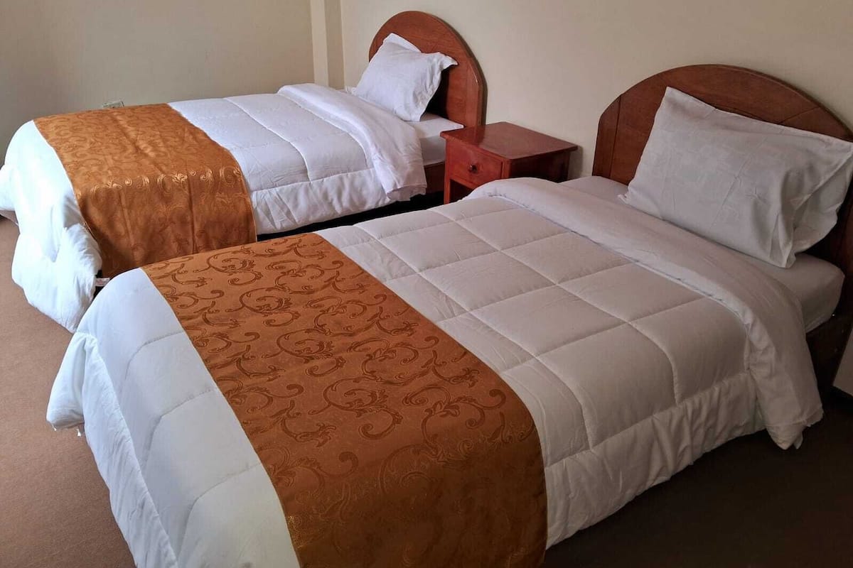 Habitación Business con 2 camas individuales | Escritorio, wifi gratis, decoración individual