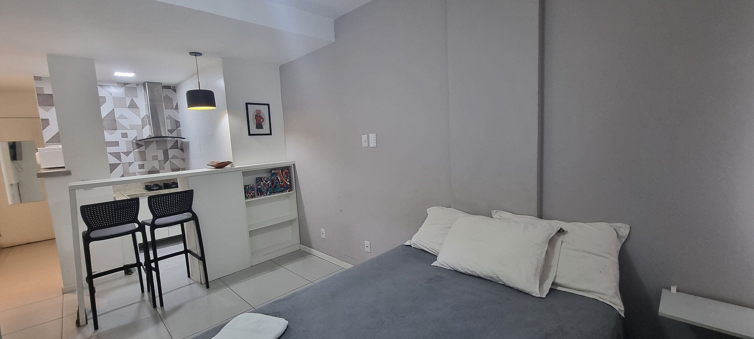 Apartamento básico | Wi-Fi de cortesia, roupa de cama