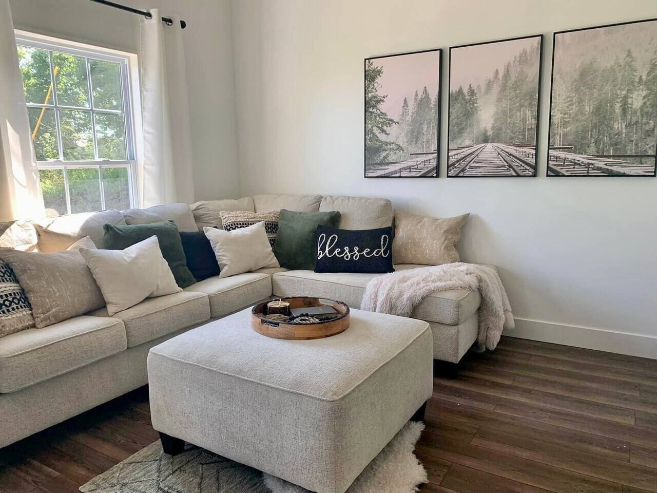 Living Room with Sectional Sofa