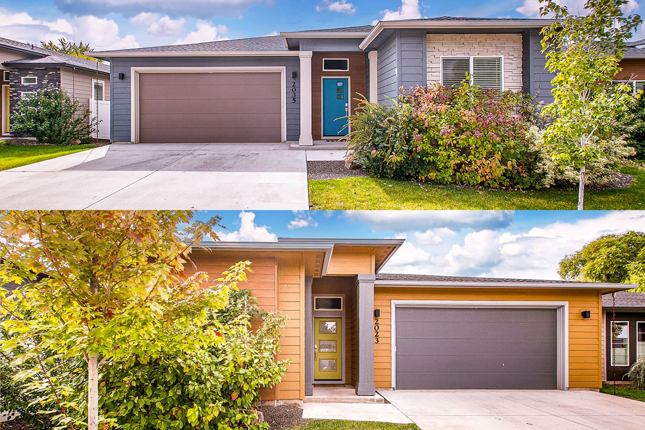 2 Adjacent Modern Homes by The Village at Meridian