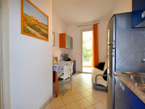 Apartment, 1 Bedroom, Balcony, Garden View | Living room - Peaceful Flat With Terrace and Wifi (San Michele al Tagliamento)