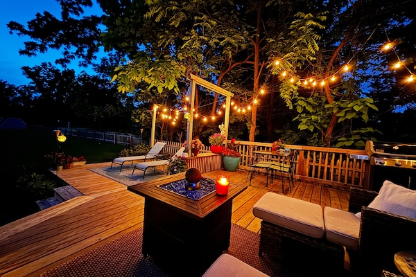Back deck.