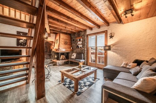 Appartement "Chalet - Le Caribou" avec vue sur les montagnes, balcon et Wi-Fi