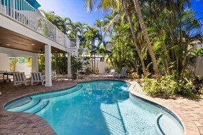 A heated pool