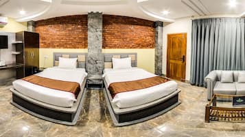 Chambre Premium, balcon, vue montagne | 1 chambre, draps en coton égyptien, literie de qualité supérieure