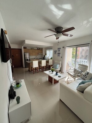 Smart TV - Beautiful, cozy 2 bedroom apartment in a private, gated community in Punta Cana. (Punta Cana)